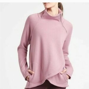 Athleta Cozy Karma Asym Pullover Sweatshirt XS